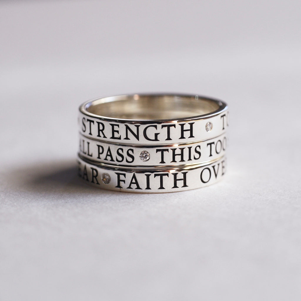 Affirmation Eternity Rings | Jade Rabbit Design