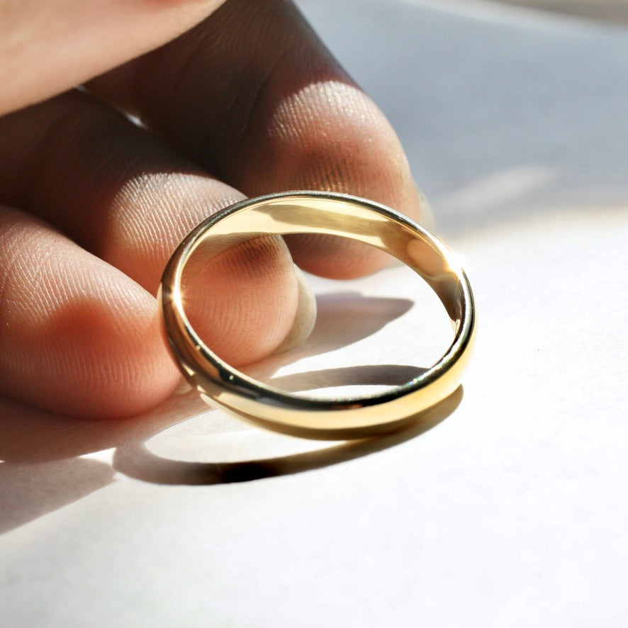 Classic D-Shaped Band | Jade Rabbit Design