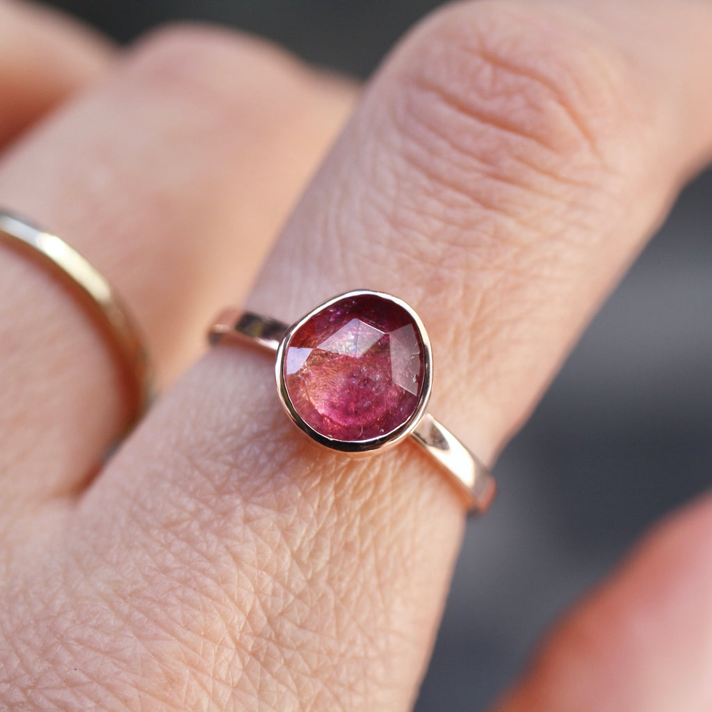 9ct Rose Gold Pink Delight Tourmaline Ring