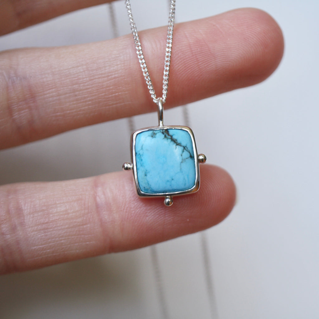 Sterling Silver Turquoise Necklace