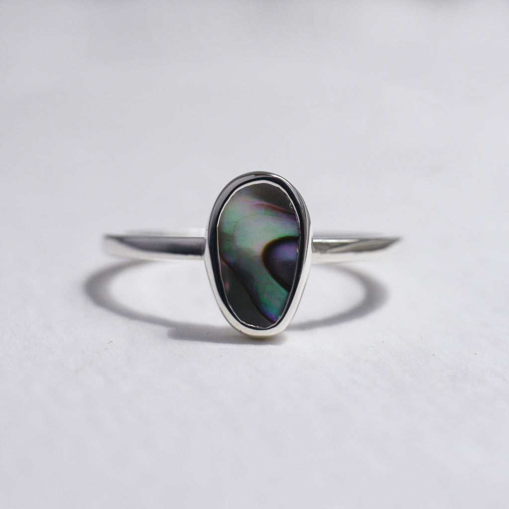 Sterling Silver Pāua Ring (Edition 13)