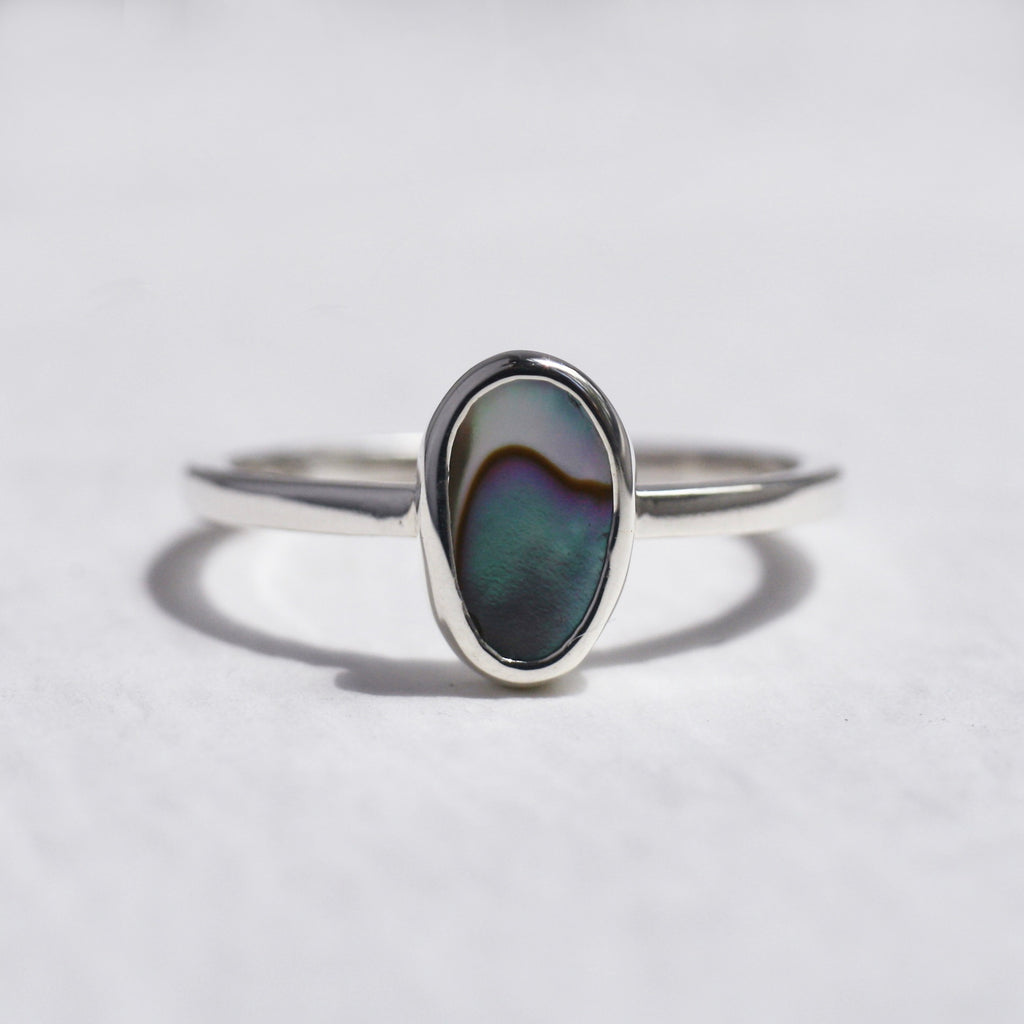 Sterling Silver Pāua Ring (Edition 19)