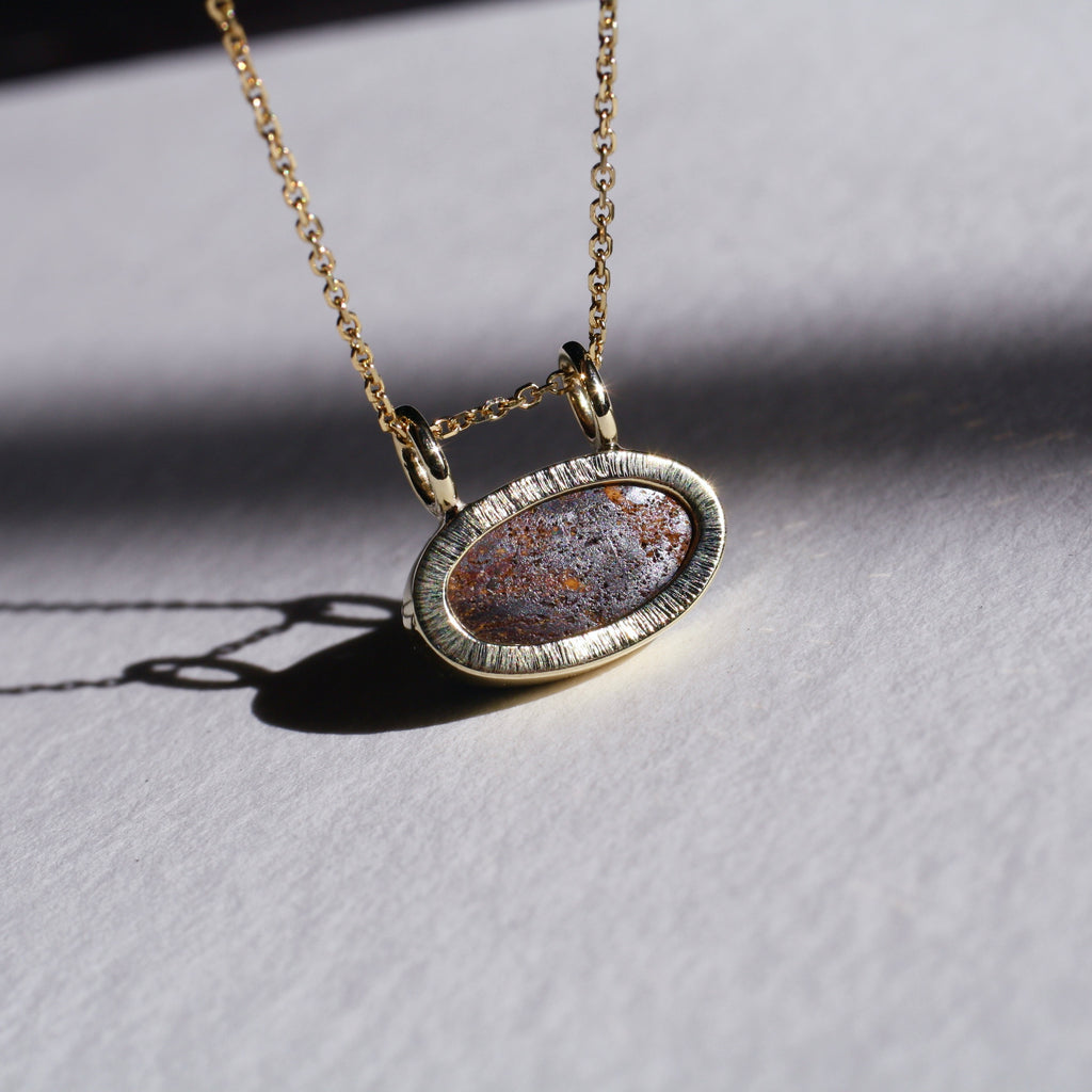 9ct Gold Boulder Opal Necklace