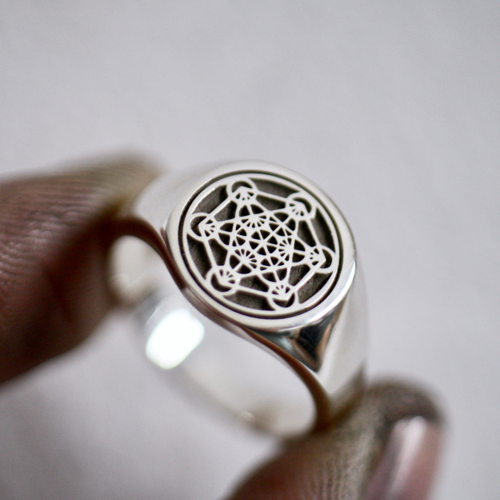 Metatron Signet Ring by Jade Rabbit Design