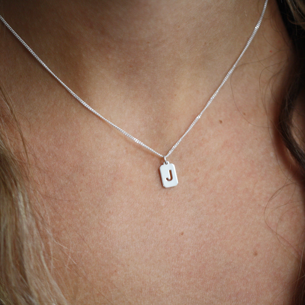 Initial Charm Stack Necklace