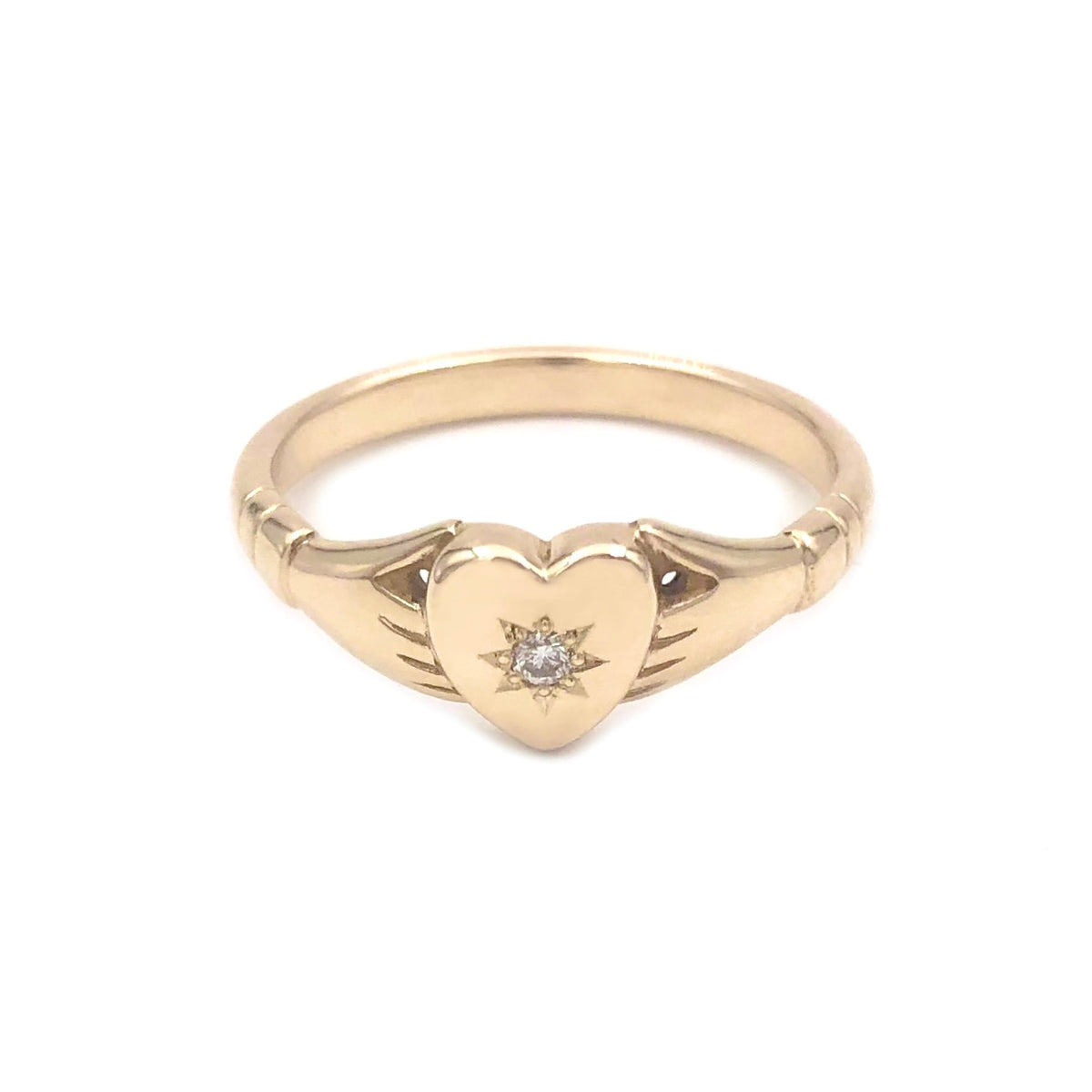 Vintage 9k Rose Gold Irish Fenian Claddagh Ring Ireland Hallmark 1969 Size  3 3/4 - Etsy