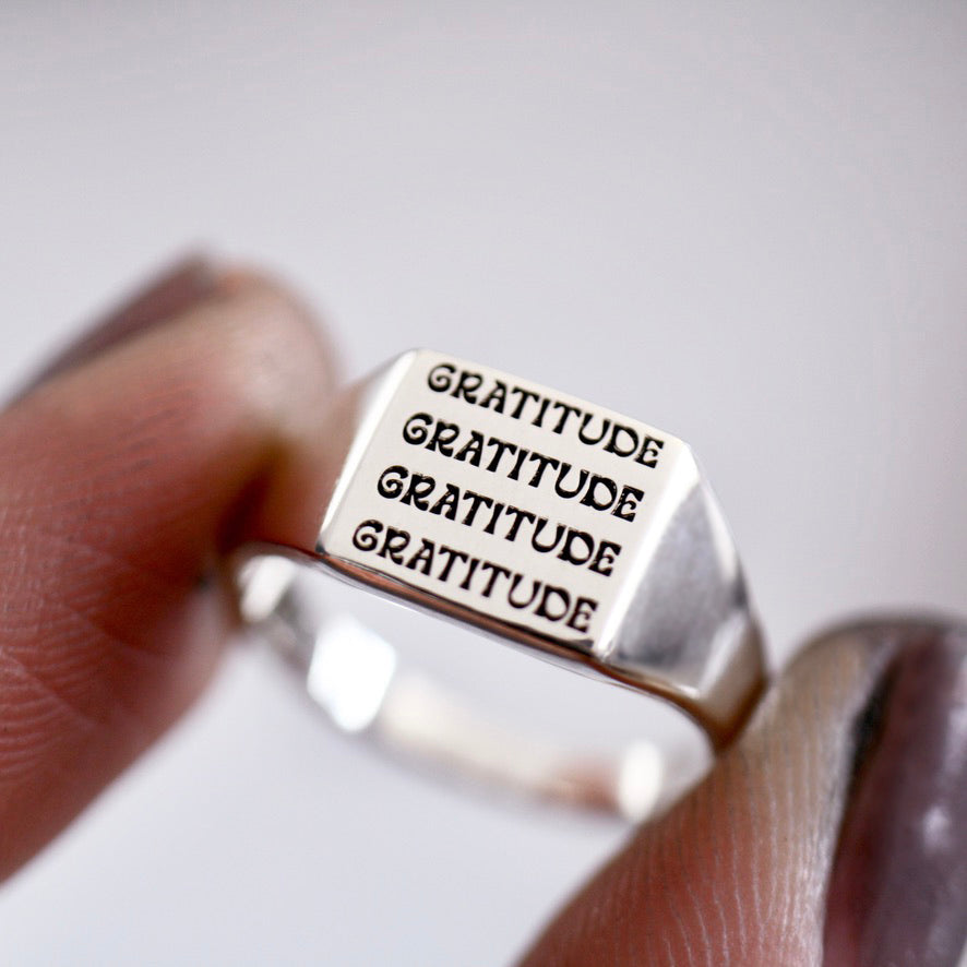 Gratitude Signet Ring