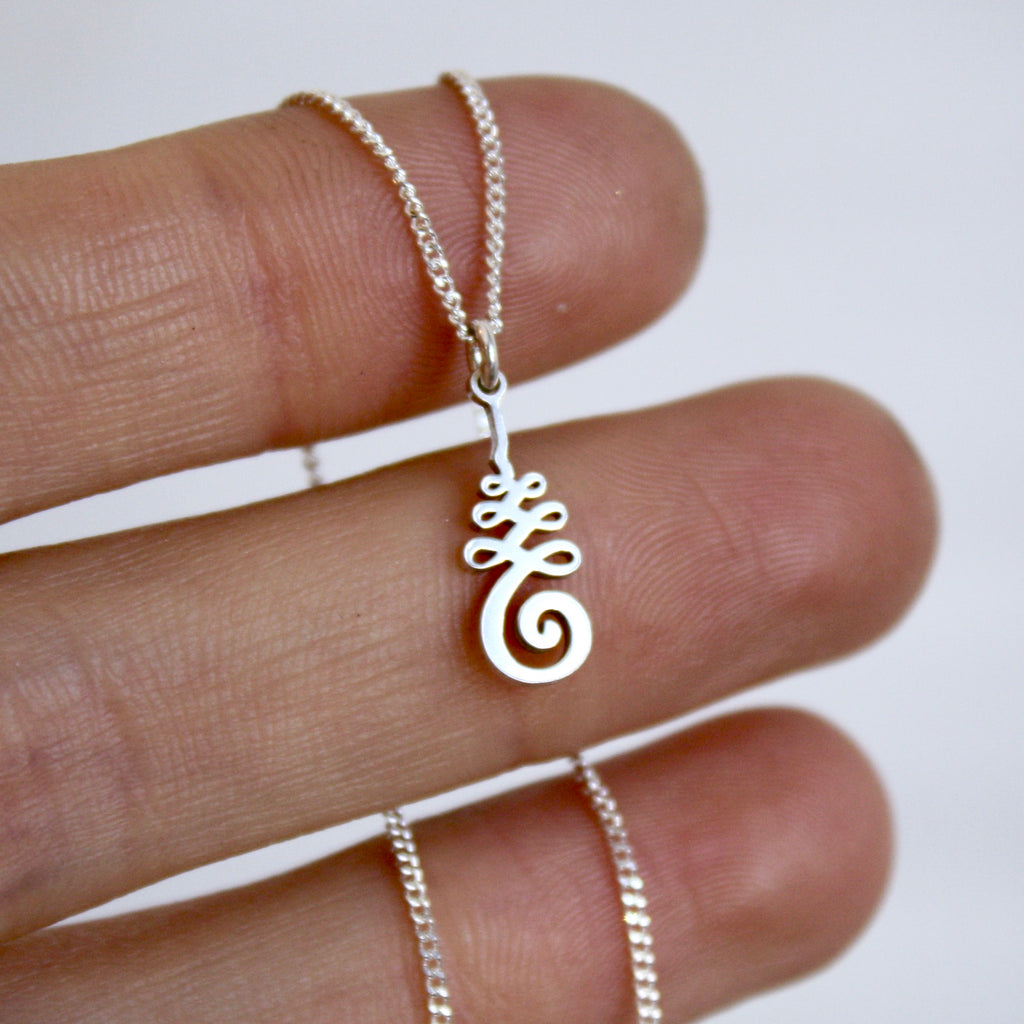 Unalome Necklace by Jade Rabbit Design