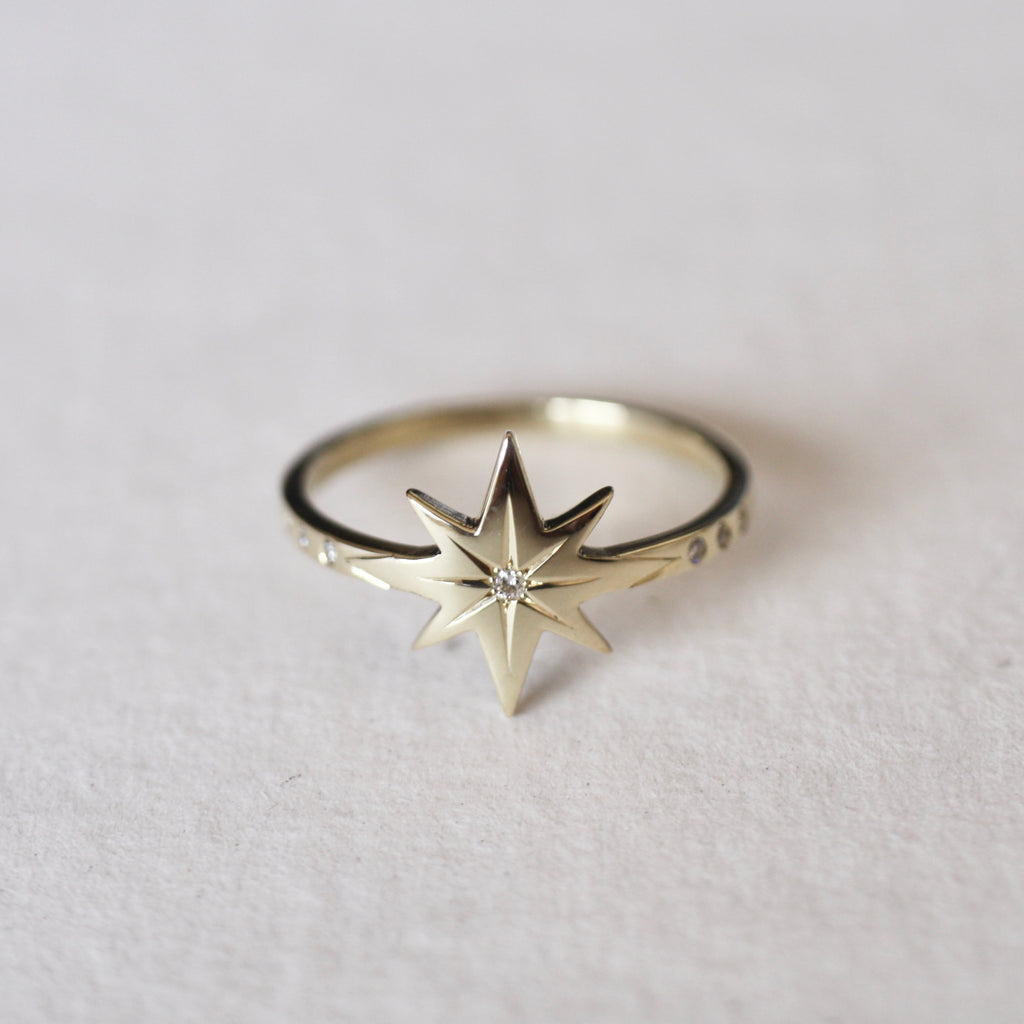 9ct Gold Astral Star Ring