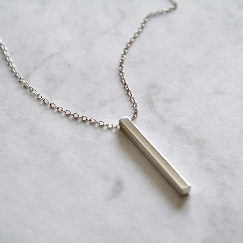 Personalised Bar Necklace by Jade Rabbit Design