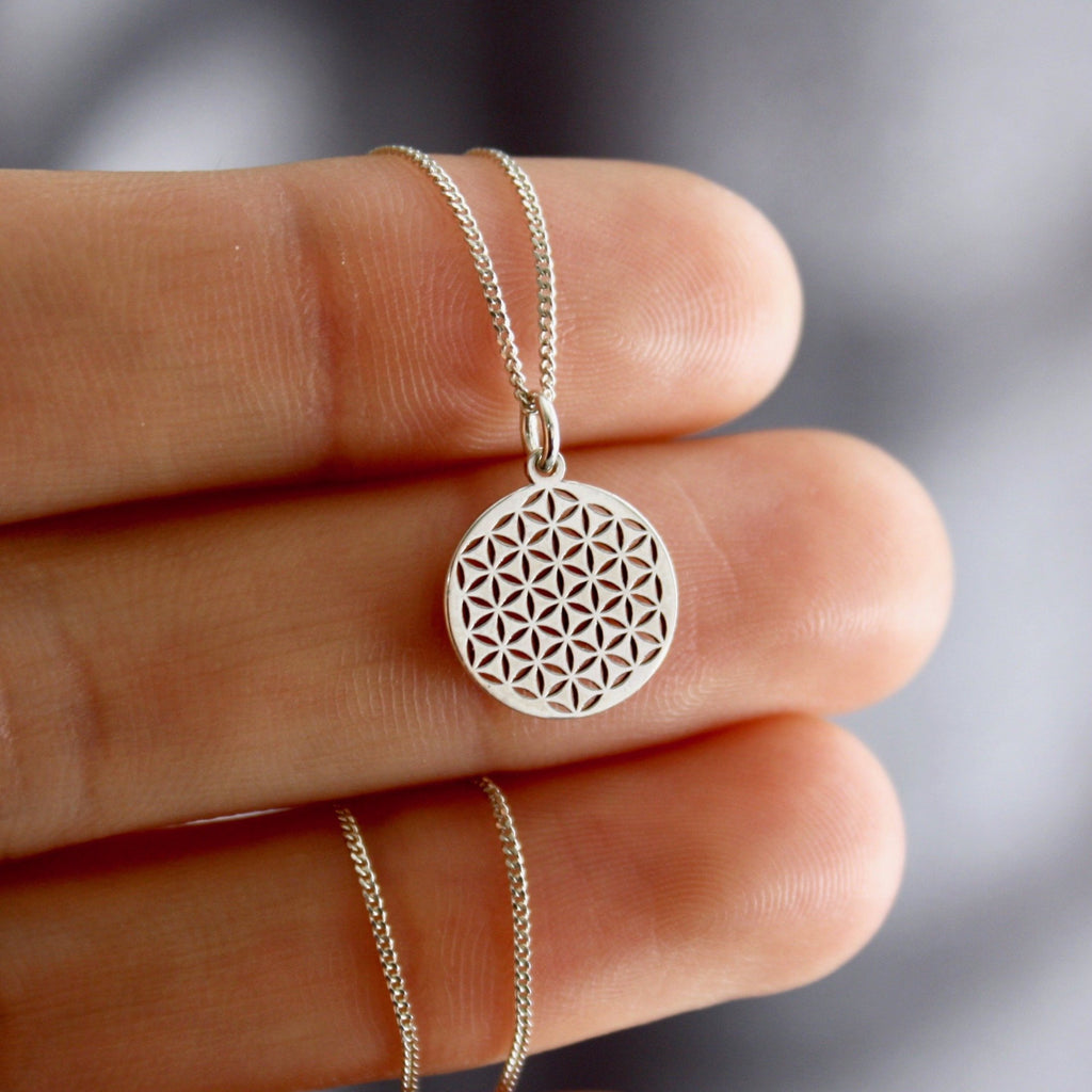 Flower of Life Necklace by Jade Rabbit Design