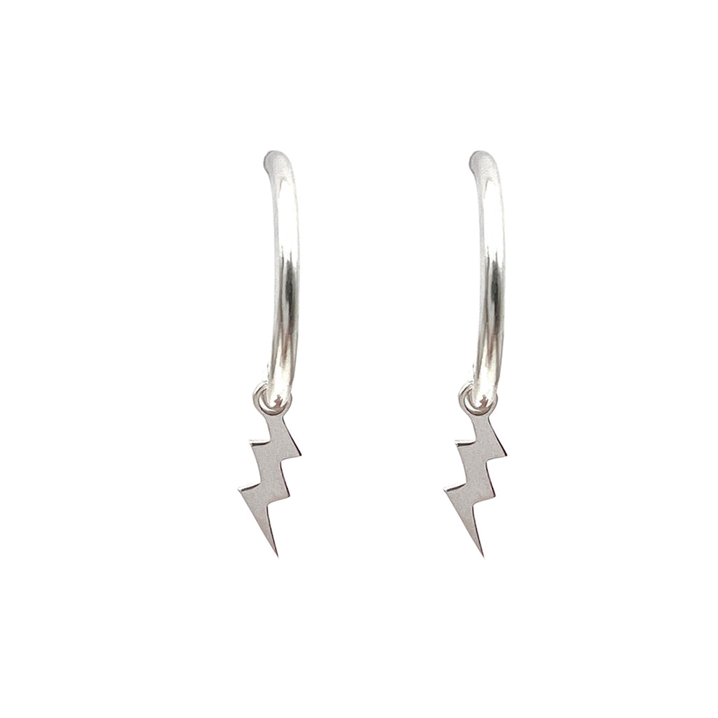 Lightning Bolt Pendant Earring by Jade Rabbit Design