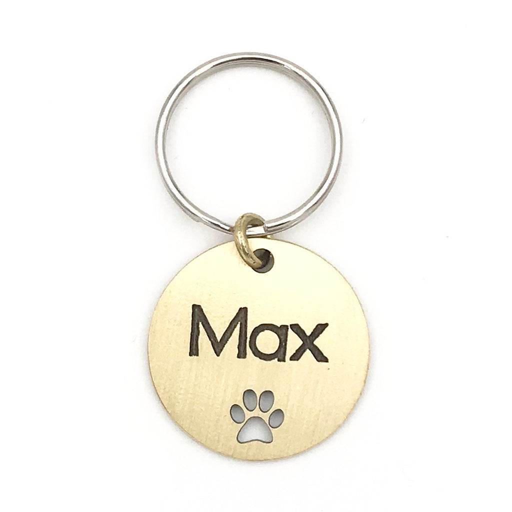 Paw Cut Out Pet ID Tag