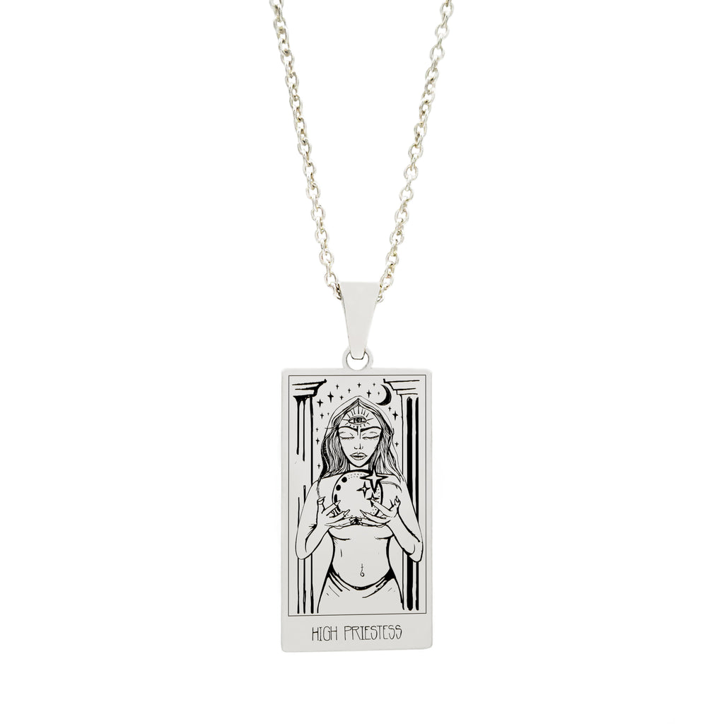High Priestess Tarot Necklace by Jade Rabbit Design