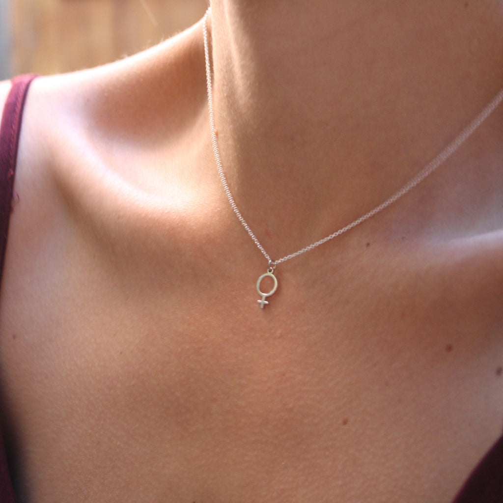 Venus Symbol Necklace by Jade Rabbit Design