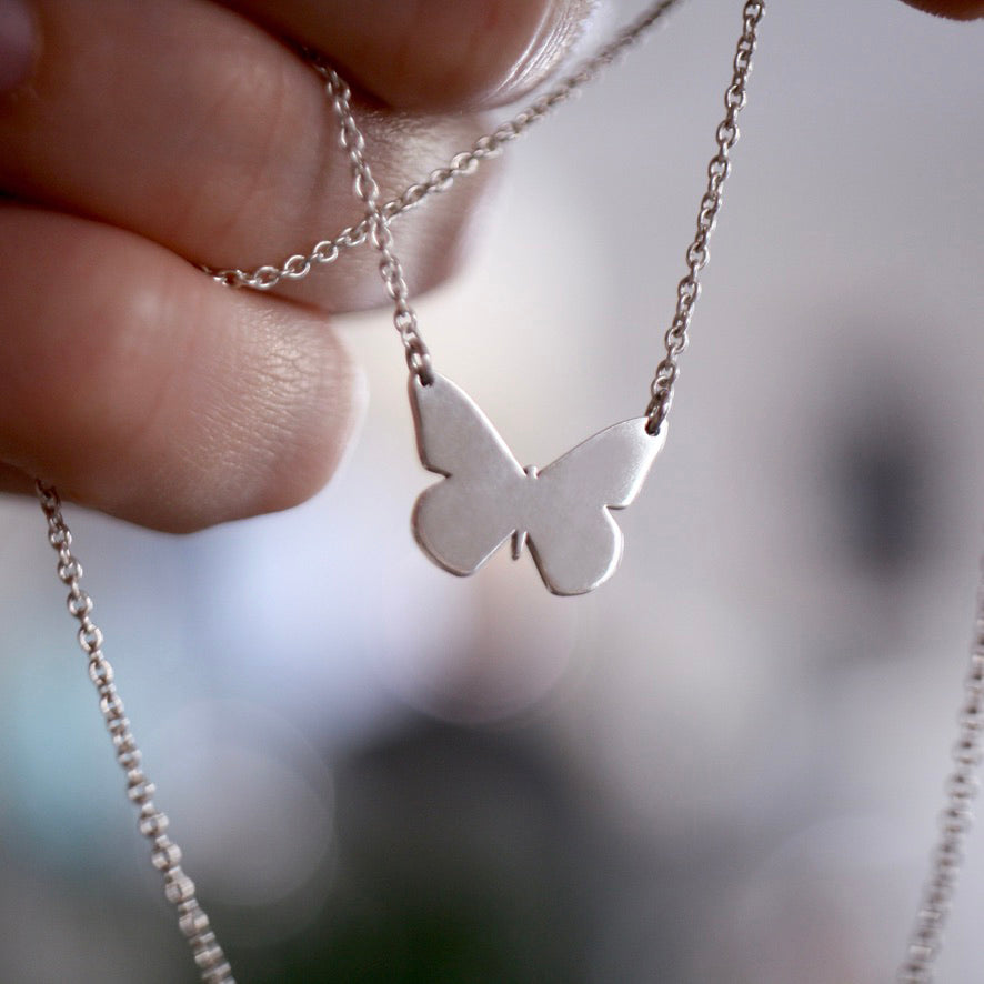 Butterfly Necklace by Jade Rabbit Design