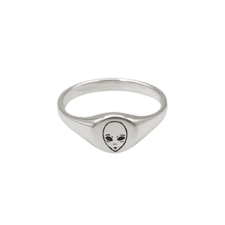 Alien Signet Ring
