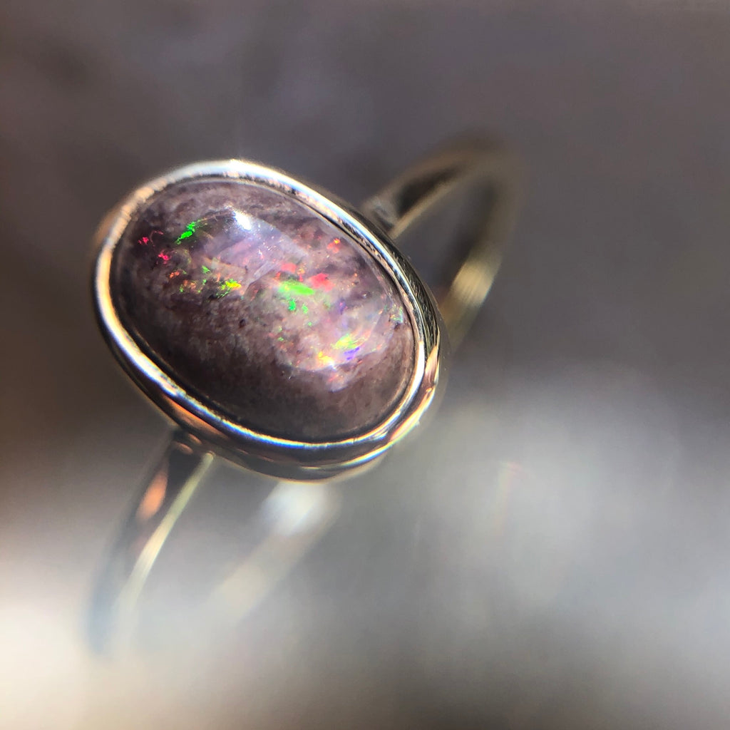 9ct Yellow Gold Cantera Opal Ring