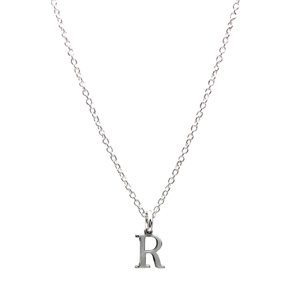 Initial Charm Necklace by Jade Rabbit Design