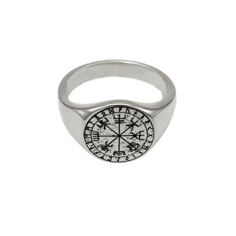 Nordic Compass Signet Ring