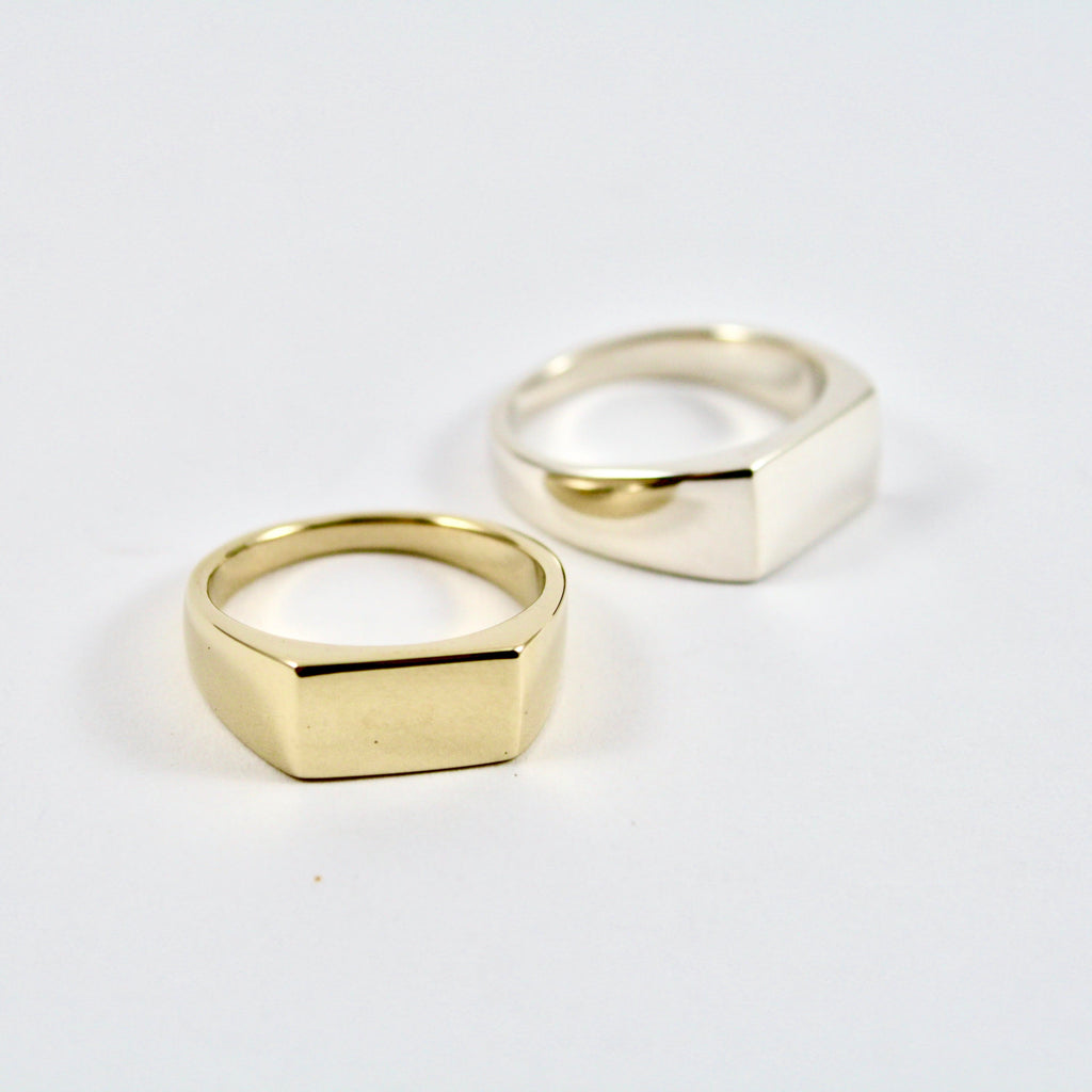 9ct Gold Rectangle Signet Ring